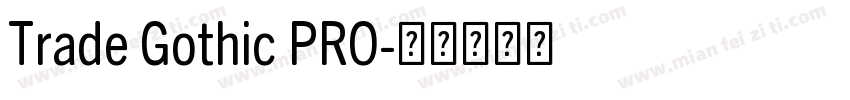 Trade Gothic PRO字体转换